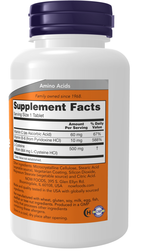L-Cysteine-500 mg-100 tabs