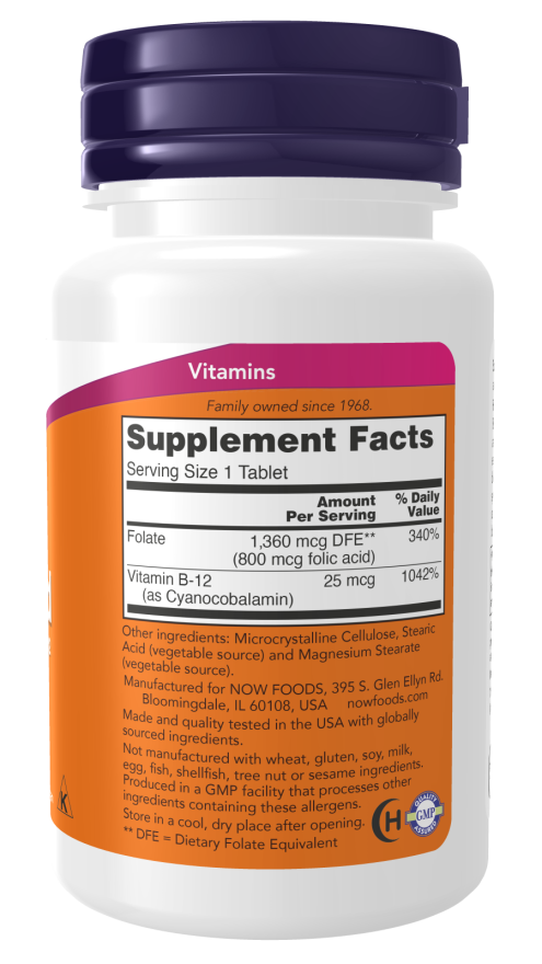 Folic Acid- 800mcg-250tab