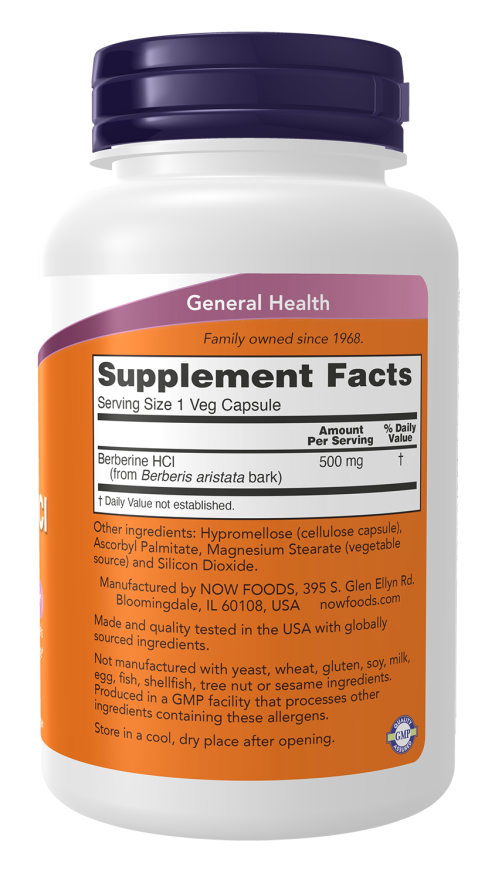 Berberine HCI-500mg-90cap