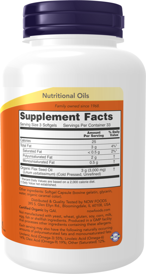 Flax Oil-1000mg-100 gel