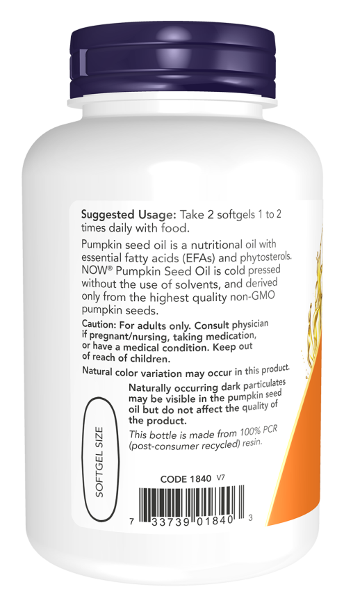Pumpkin Seed Oil-1000mg-100 softgels