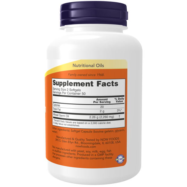 Wheat Germ Oil- 1130mg-100 softgels