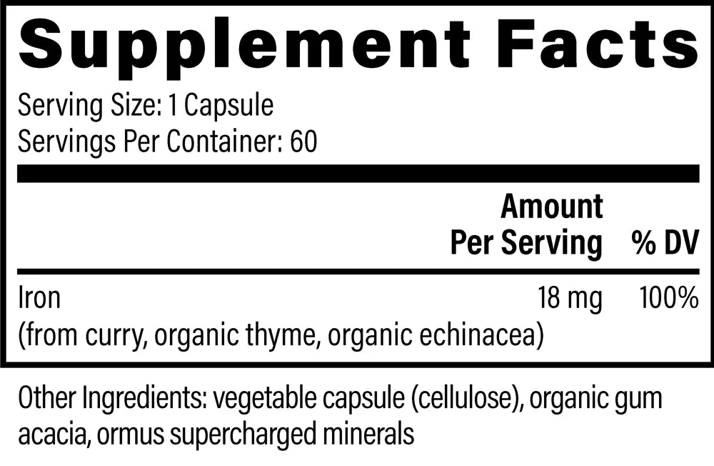 Iron -60 capsules
