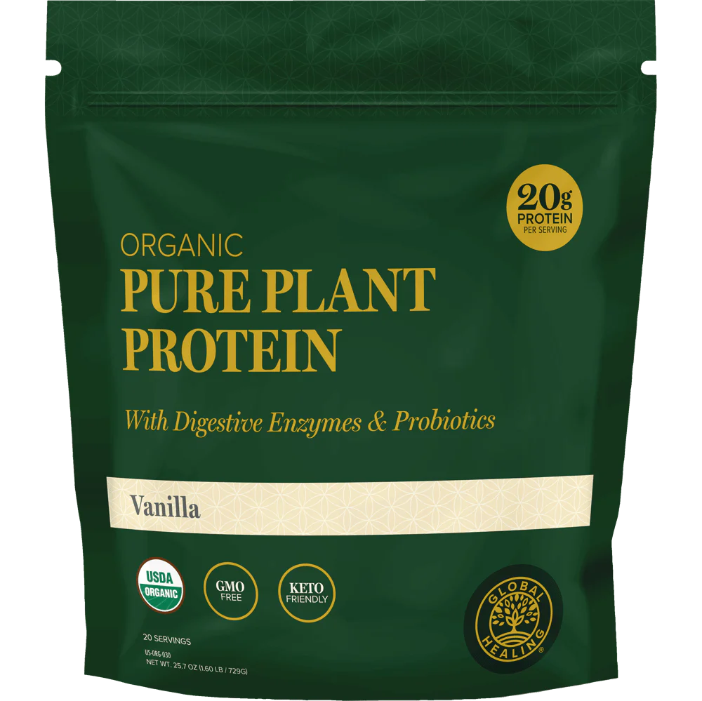 Pure Plant Protein-Organic-Vanillia-1.66lb