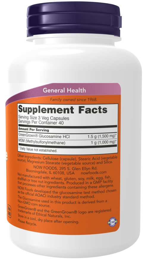 Veg Glucosamine & MSM 500\500