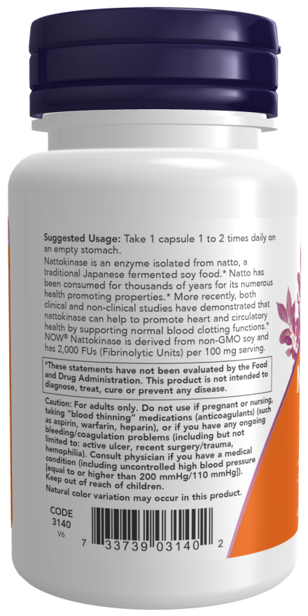 Nattokinase 100 mg-120 Vcaps