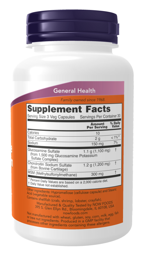 Glucosamine & Chondroitin with MSM-  90 C