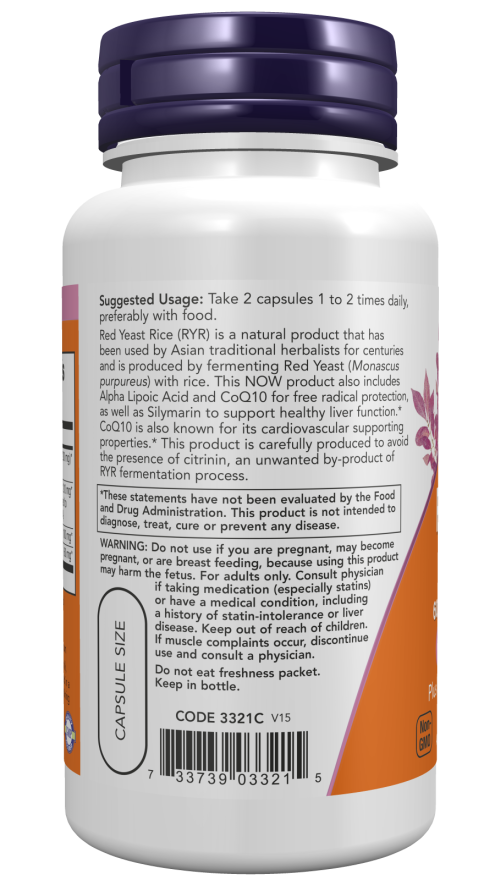 Redd Rice Yeast-600mg with CoQ10 30mg-120cap