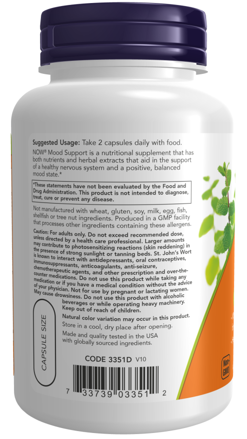Mood Support with ST John's Wort-90cap