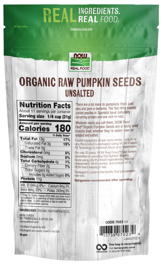 Organic Pumpkin Seeds-12 oz.