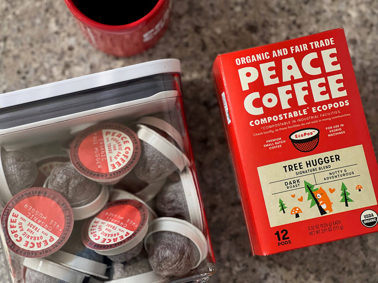 Tree Hugger Compostable POD-12ct box