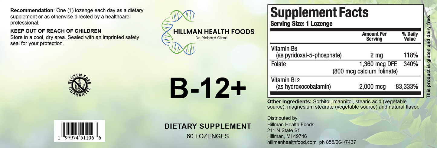 B-12+-60 lozenges