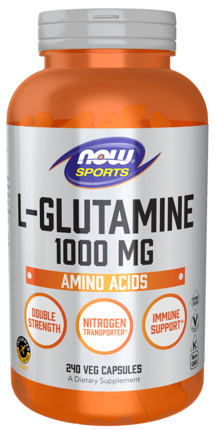 L-Glutamine Lg.-240 Caps-NOW Sports