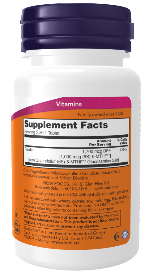 Methyl Folate-1,000mcg-90tab