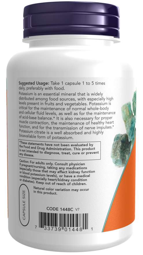 Potassium Citrate-99mg-180 cap