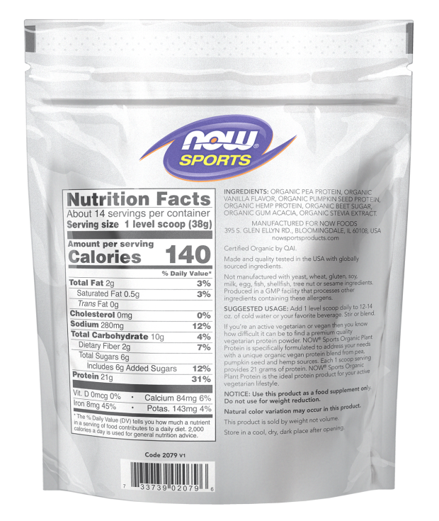 Plant Protein-Vanilla-1.2lbs