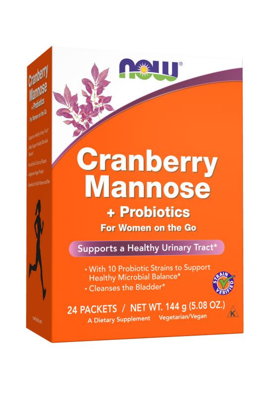 Cranberry Mannose + Probiotics-24 packets