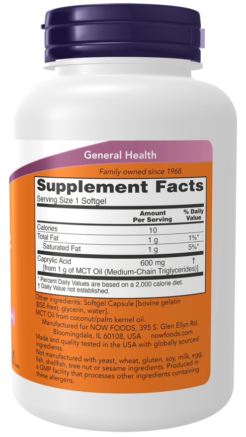 Caprylic Acid-600mg-100softgels