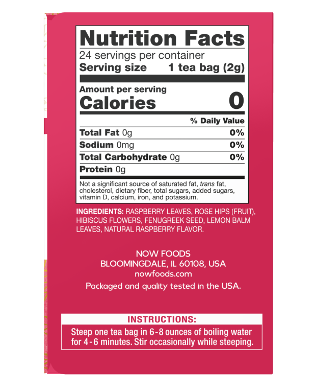 Red Raspberry Tea-24 bags – Hillman Health Foods P: 855-264-7437