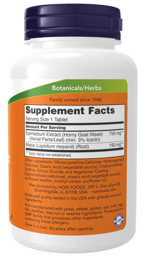 Horny Goat Weed Extract-750mg-90 tab