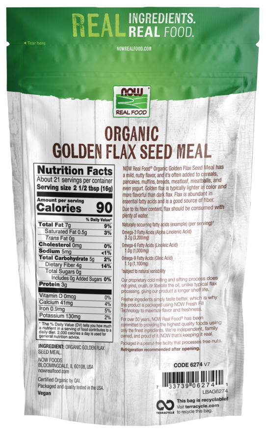 Golden Flax Seed Meal-12 oz.