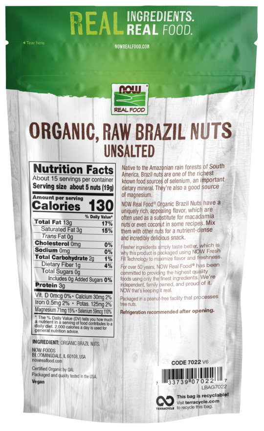 Organic Raw Brazil Nuts-10 oz.