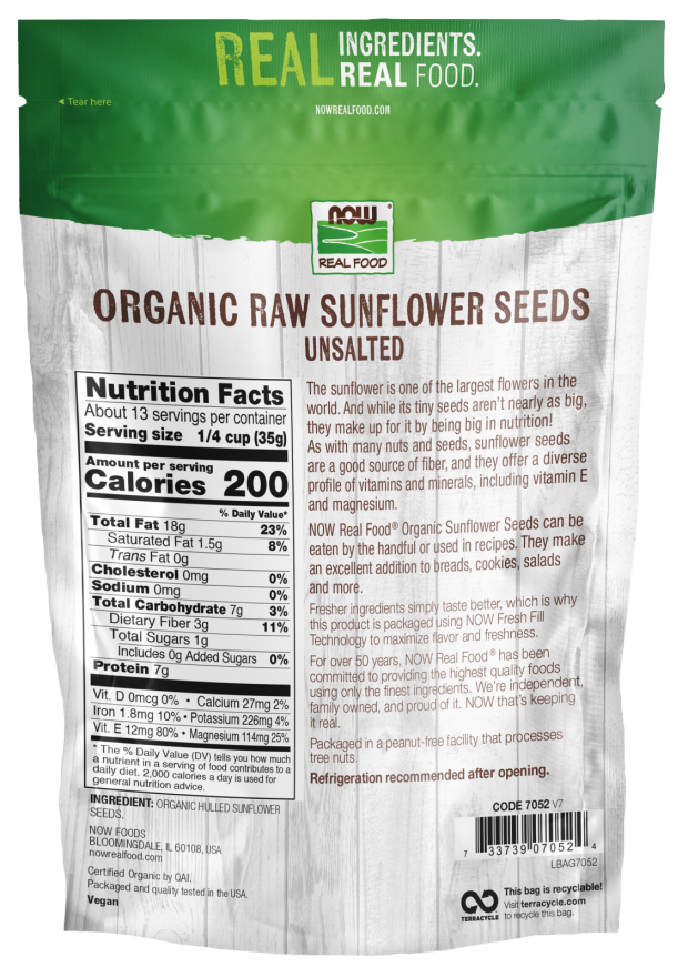 Raw Sunflower Seeds-16 oz.