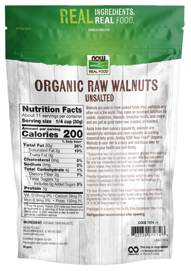 Raw Walnuts -12 oz.