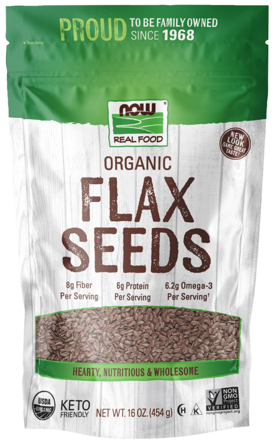 ORGANIC FLAX SEED   1 LB-16 oz.