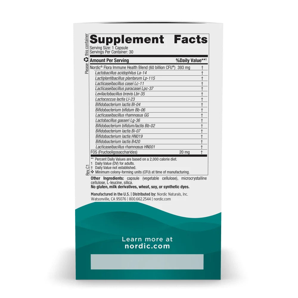 Nordic Flora Probiotic-Immune Health-30 cap