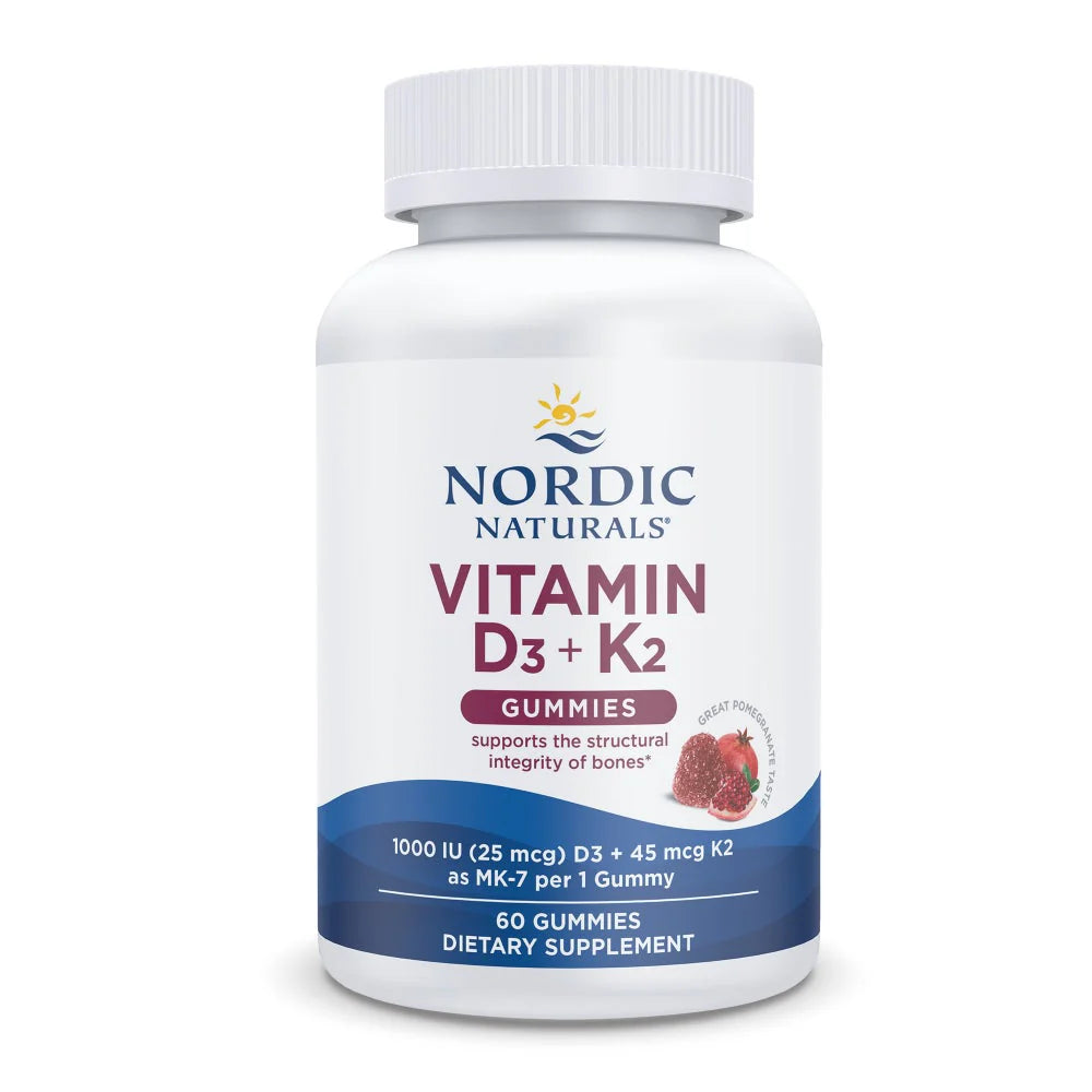Vitamin D3+K2-Gummies-Pomegranate-60 count