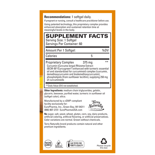 CuraMed 375 mg. 60 sgs